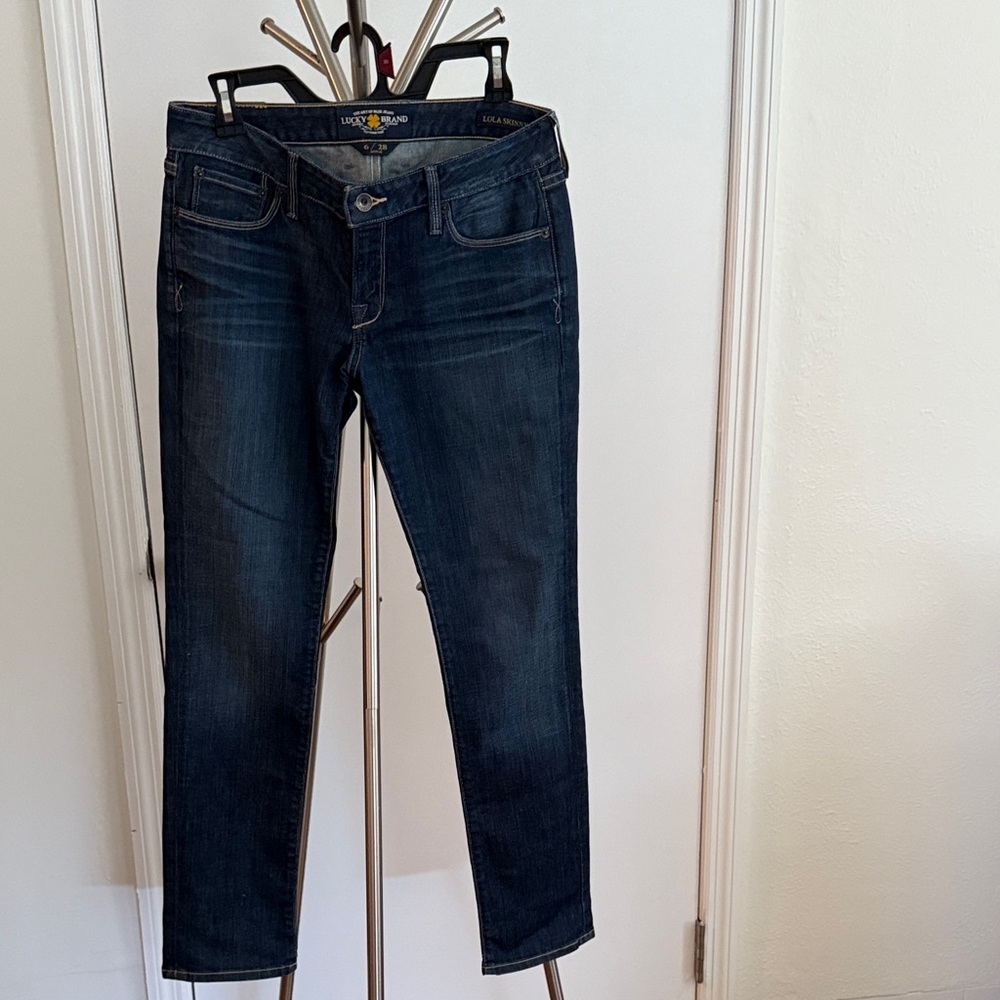 Lucky Brand Women's Dark Indigo Skinny Jeans